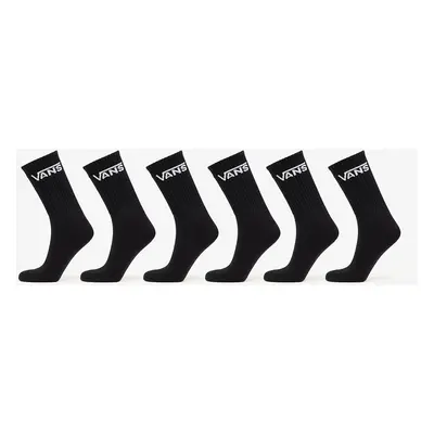 Vans Classic Crew Socks 6-Pack Black