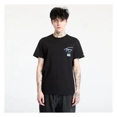 Póló Tommy Jeans Regular Tommy Signature Tee Black