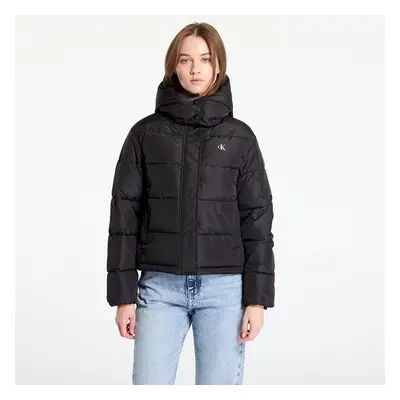 Kabát Calvin Klein Jeans Matte Monologo Jacket Black