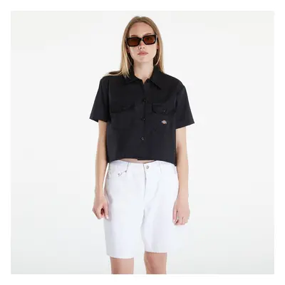 Ing Dickies Cropped Short Sleeve Work Shirt Black