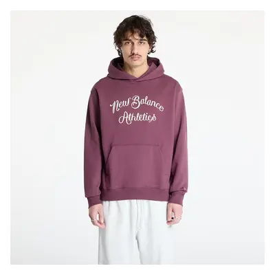 Pulóver New Balance Athletics Relaxed League Hoodie Violet