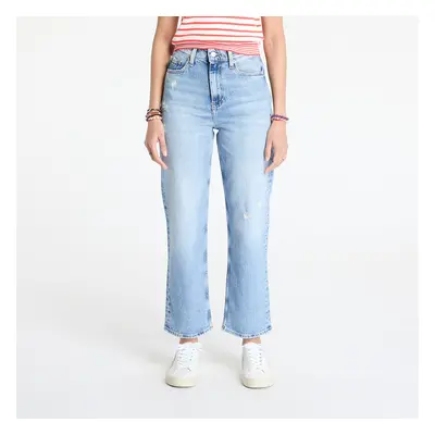 Nadrágok Tommy Jeans Layla High Rise Slim Straight Jeans Denim Light