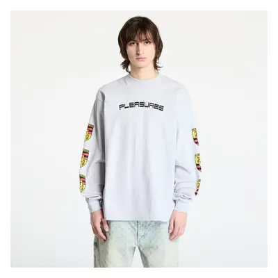 Póló PLEASURES Fast Life Long Sleeve Ash Grey