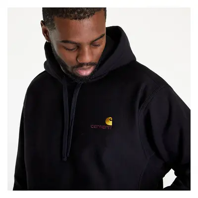 Pulóver Carhartt WIP Hooded American Script Sweat Black