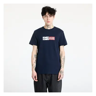 Póló Tommy Jeans Slim Entry Graphic Tee Blue