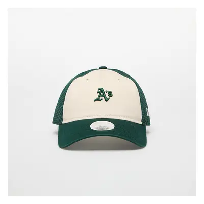 Baseball sapka New Era Trucker MLB 9TWENTY Oakland Athletics Light Cream/ Dark Green