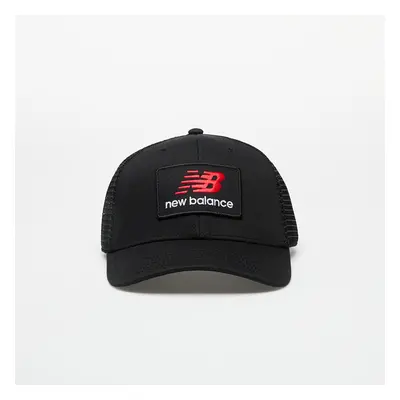 Baseball sapka New Balance Stacked Patch Logo Trucker Cap Black