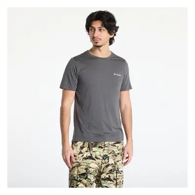 Póló Columbia Kwick Hike™ Back Graphic Shortsleeve Tee Black Heather/ Linear View Multi