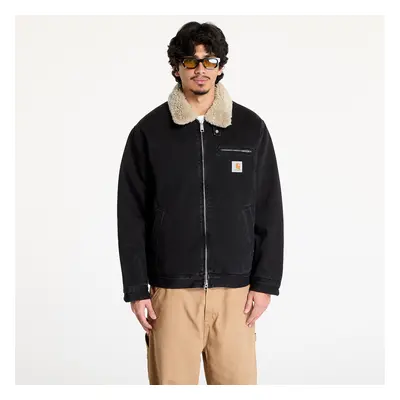 Kabát Carhartt WIP Herald Jacket UNISEX Black/ Wall Stone Washed