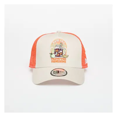 Baseball sapka New Era 9FORTY Af Trucker Summer Patch Stone/ Orange