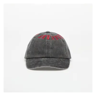 Baseball sapka PLEASURES Onyx Crown Washed Cap Black/Red