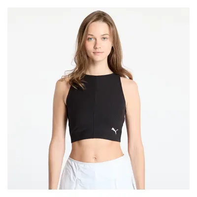 Top Puma Wardrobe Essentials Ribbed Crop Top PUMA Black