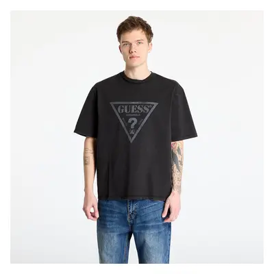 Póló GUESS Go Vintage Triangle Tee Jet Black Multi