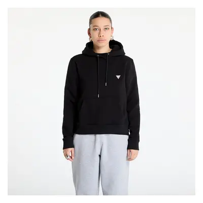 Pulóver Guess JEANS Hood Reg Mini Triang Sweat Jet Black A996