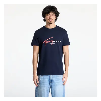 Póló Tommy Jeans Regular Signature Dna Tee Blue