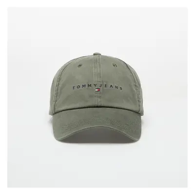 Baseball sapka Tommy Jeans Linear Washed Cap Green