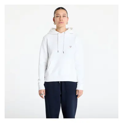 Pulóver Guess JEANS Hood Reg Mini Triang Sweat Pure White