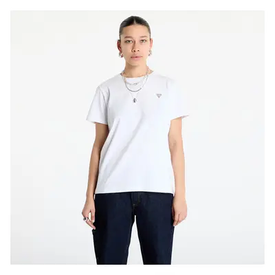 Póló Guess JEANS Classic Mini Triangle Tee Pure White