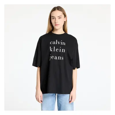 Póló Calvin Klein Jeans Short Sleeve Logo Tee Black