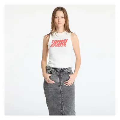 Tommy Jeans Slim Sh Tj Bubble Tee White