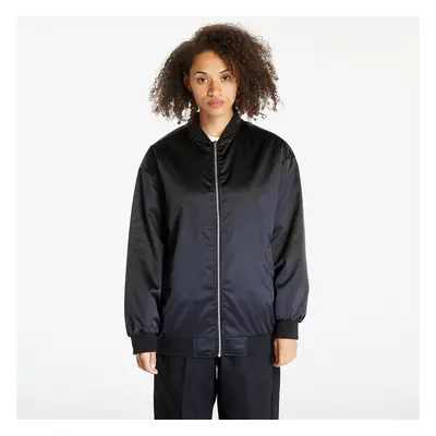 Kabát Urban Classics Ladies Oversized Satin Bomber Jacket Black