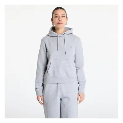 Pulóver Guess JEANS Hood Reg Mini Triang Sweat Medium Grey Heath