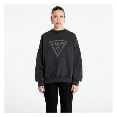 Pulóver Guess Originals Vintage Triangle Sweatshirt Jet Black Multi