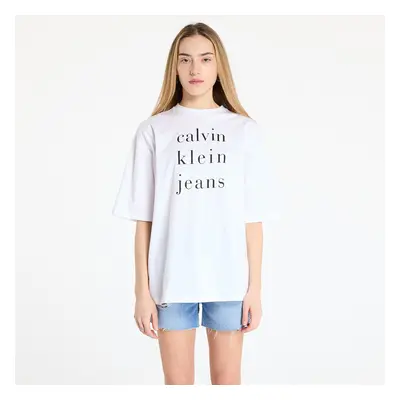 Póló Calvin Klein Jeans Short Sleeve Logo Tee White