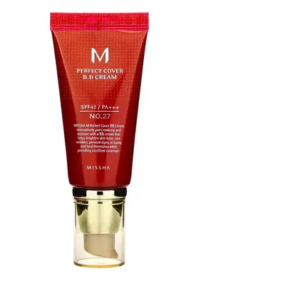 Missha M Perfect Cover BB Cream 50ml SPF42 PA+++ BB krém #27 Honey beige