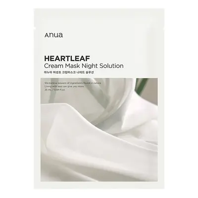 ANUA - Heartleaf Cream Mask Night Solution fátyolmaszk