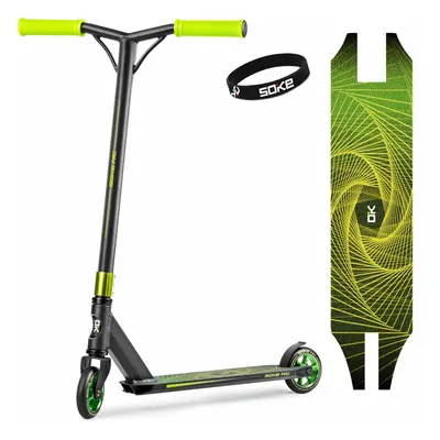 Soke Pro Freestyle kaszkadőr roller haladóknak Yellow-Green