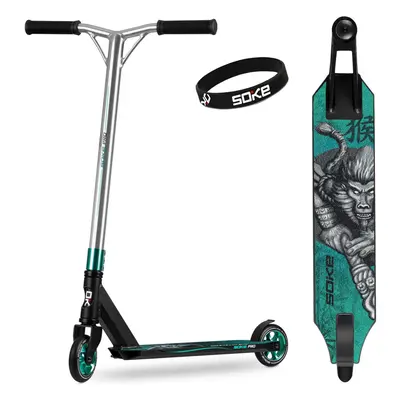 Soke Pro Freestyle kaszkadőr roller haladóknak Silver-Turquoise