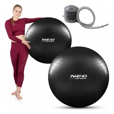 Gimnasztikai fitnesz labda 75 cm NS-952 fekete