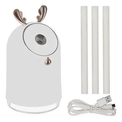 Rénszarvas agancs alakú mini aromaterápiás diffúzor, USB-ről tölthető - 250ml