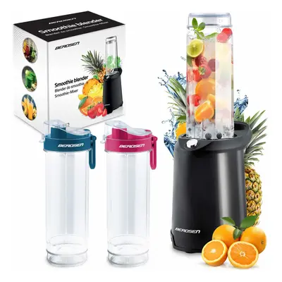 Smoothie készítő turmixgép fekete + palack 350W BD-752 Berdsen