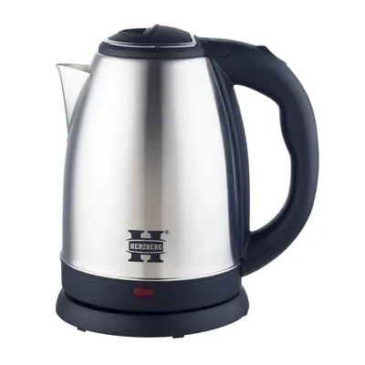 Herzberg HG-5011SIL: 1.8L 1500W Stainless Steel ElectricKettle - Silver