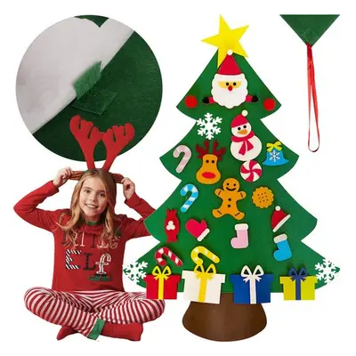 Felt Christmas tree with ornaments 24856