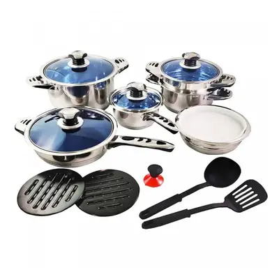 Royalty Line RL-16RGNM: 16 Pieces Premium Stainless Steel Cookware Set