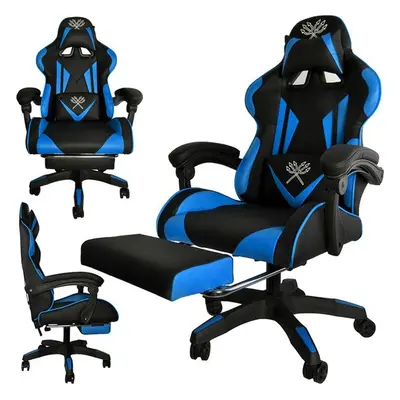 Gaming Chair - Black and Blue Dunmoon