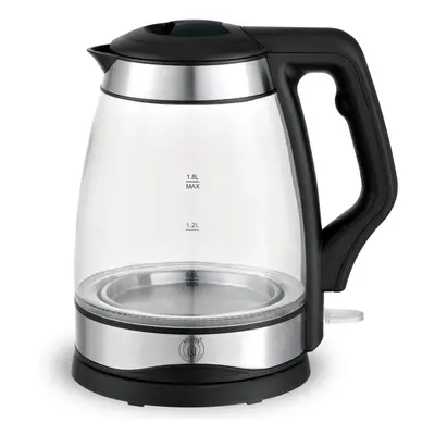 Herzberg HG-5044: 1.8L Electric Glass Kettle With LED Light Indicator