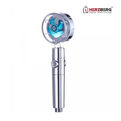 Herzberg Turbo Charger Showerhead Blue