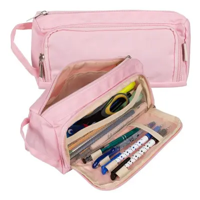 Double extendable pencil case - pink Maaleo 24519