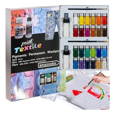 Fabric paints - 24 pcs. 300ml Maaleo 22948