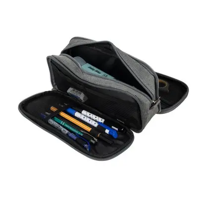 Triple folding pencil case - gray Maaleo 24512