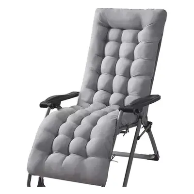 Quilted cushion for garden lounger gray 23490