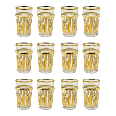 Eisenbach EB-GLS12G: 12 Pieces Tea Glasses with Gold Accent