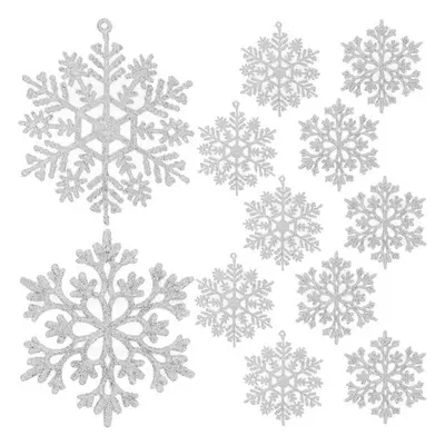 Christmas baubles - snowflakes 12pcs Ruhhy 22516