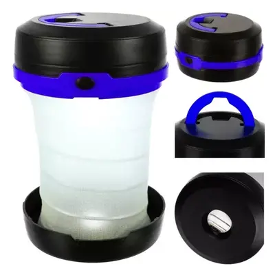 Folding camping lamp 2 in 1 - blue