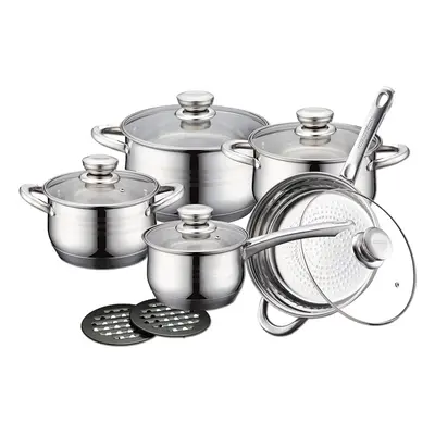 Royalty Line RL-1232: 12 Pieces Stainless Cookware Set