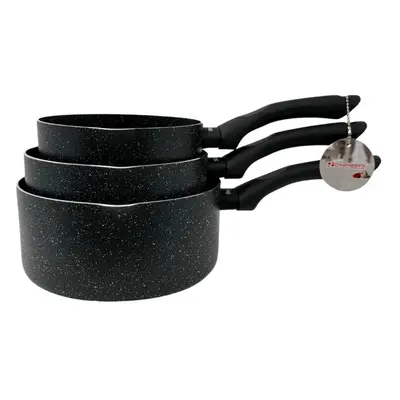 Rosenberg RB-MP20M2: Stone Coated Sauce Pan Set - 16cm, 18cm, 20cm